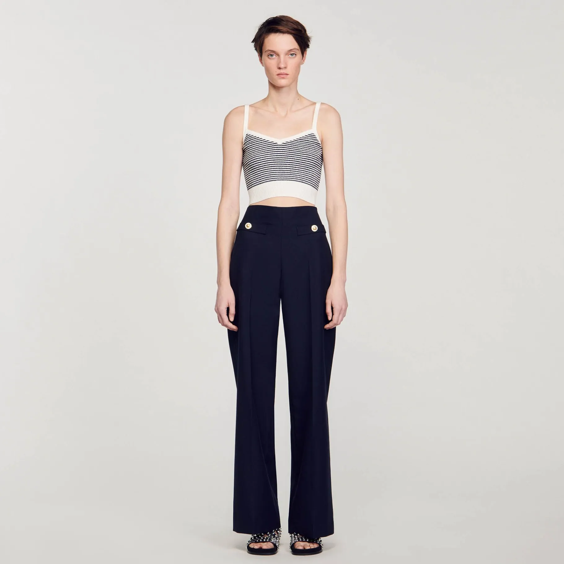 Sandro Paris Conjuntos-Top De Malha Listrado