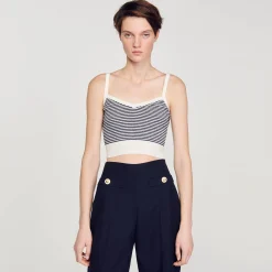 Sandro Paris Conjuntos-Top De Malha Listrado