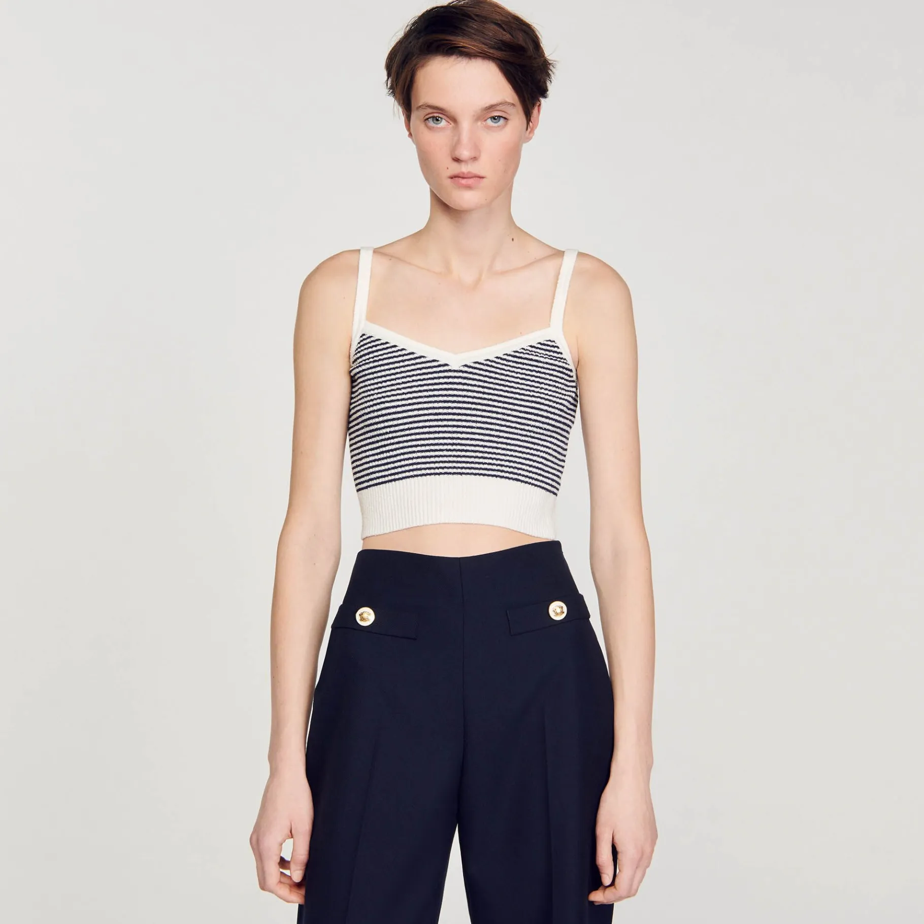 Sandro Paris Conjuntos-Top De Malha Listrado