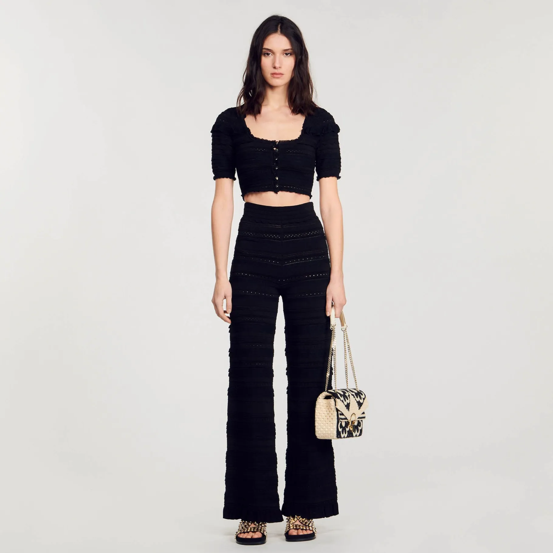 Sandro Paris Conjuntos-Top De Malha Recortada