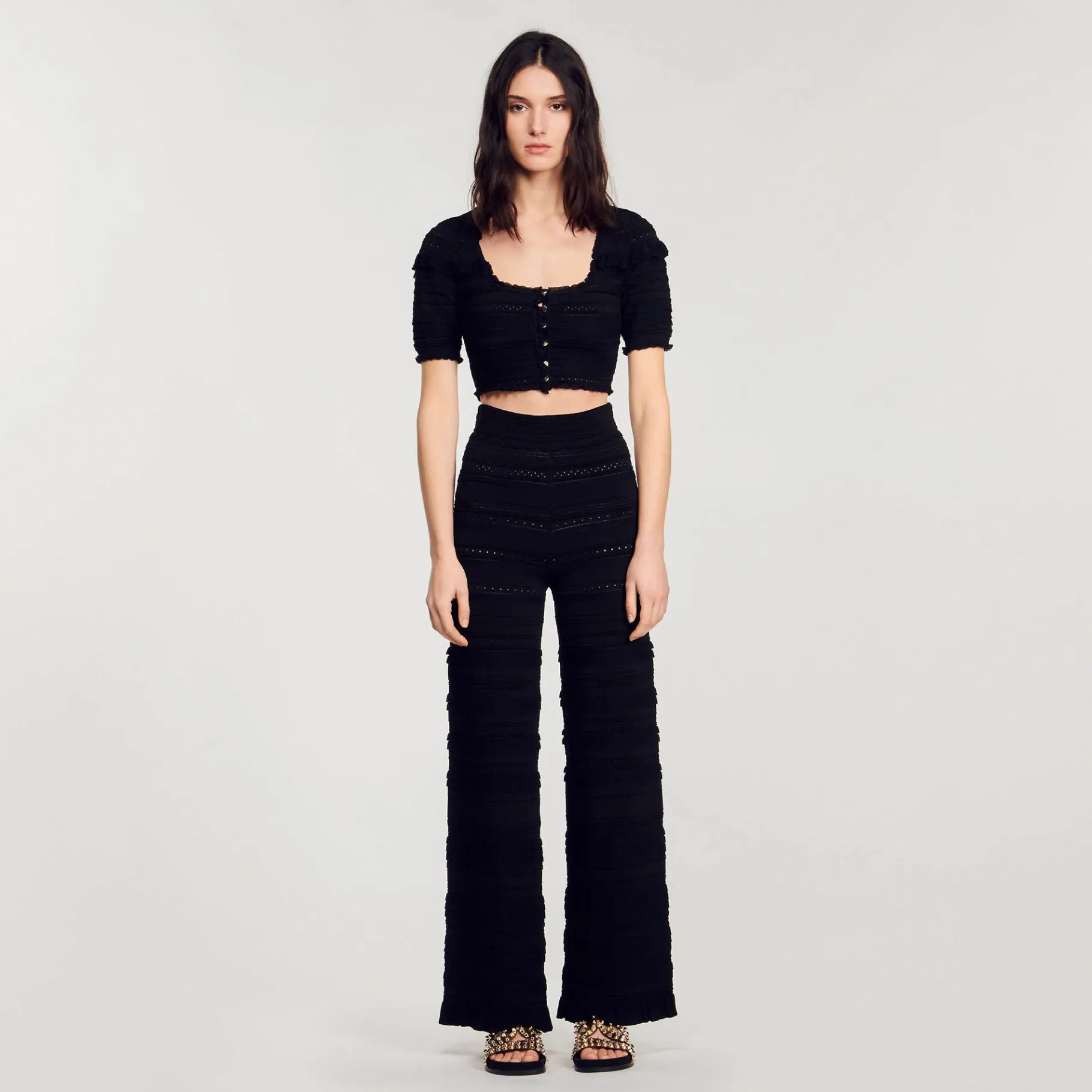 Sandro Paris Conjuntos-Top De Malha Recortada