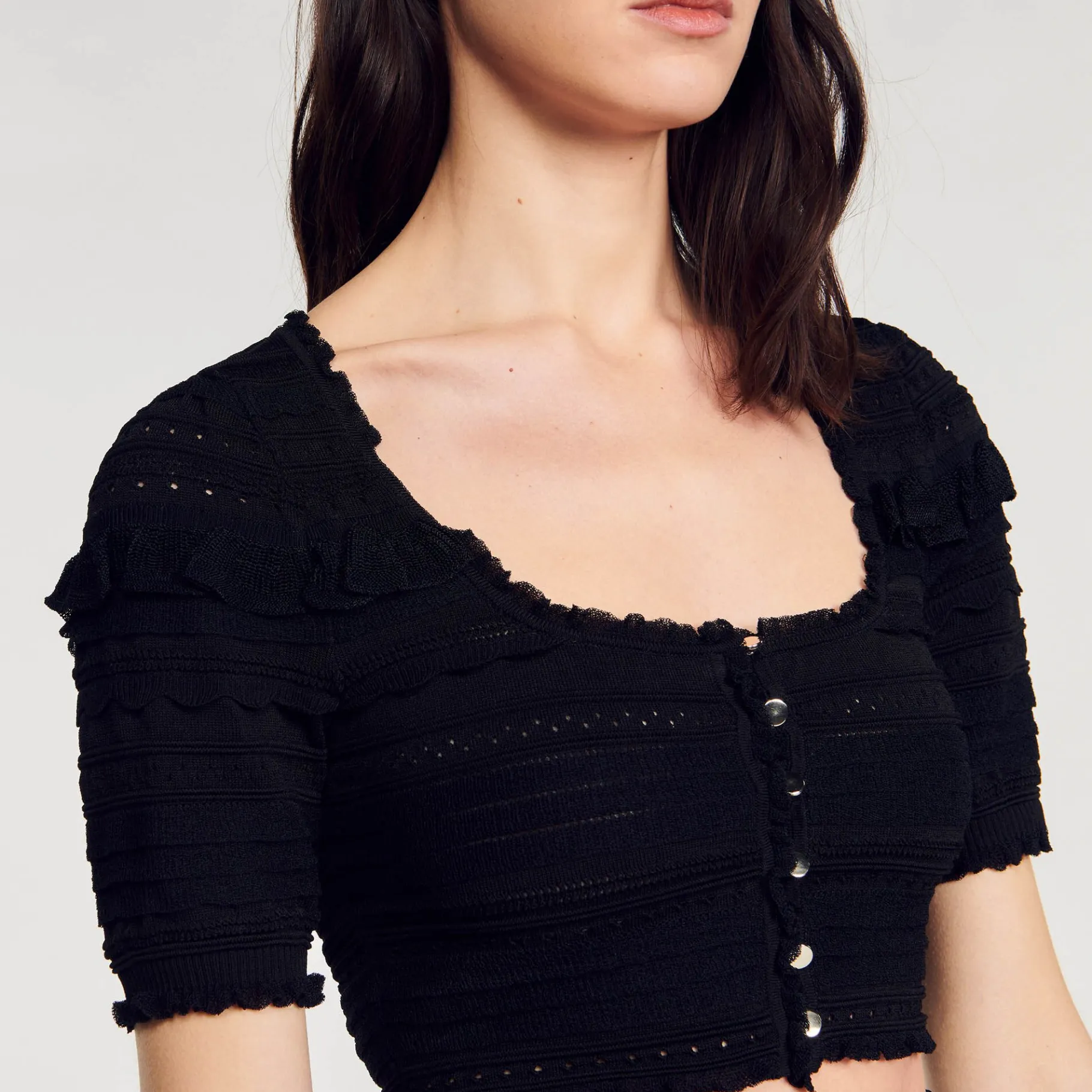 Sandro Paris Conjuntos-Top De Malha Recortada