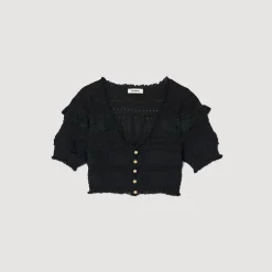 Sandro Paris Conjuntos-Top De Malha Recortada