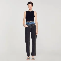 Sandro Paris Conjuntos-Top De Malha Recortada