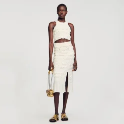 Sandro Paris Conjuntos-Top De Malha Recortada