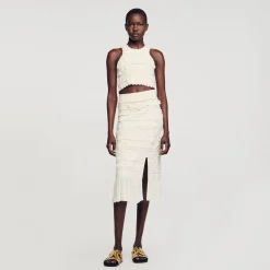 Sandro Paris Conjuntos-Top De Malha Recortada