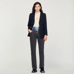 Sandro Paris Tops E Camisas-Top De Musselina