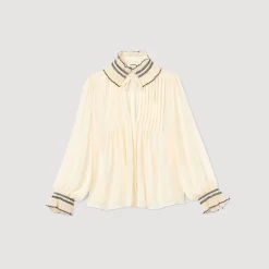 Sandro Paris Tops E Camisas-Top De Musselina