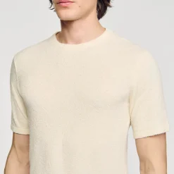 Sandro Paris Camisetas E Pólos-T-Shirt De Malha Felpuda