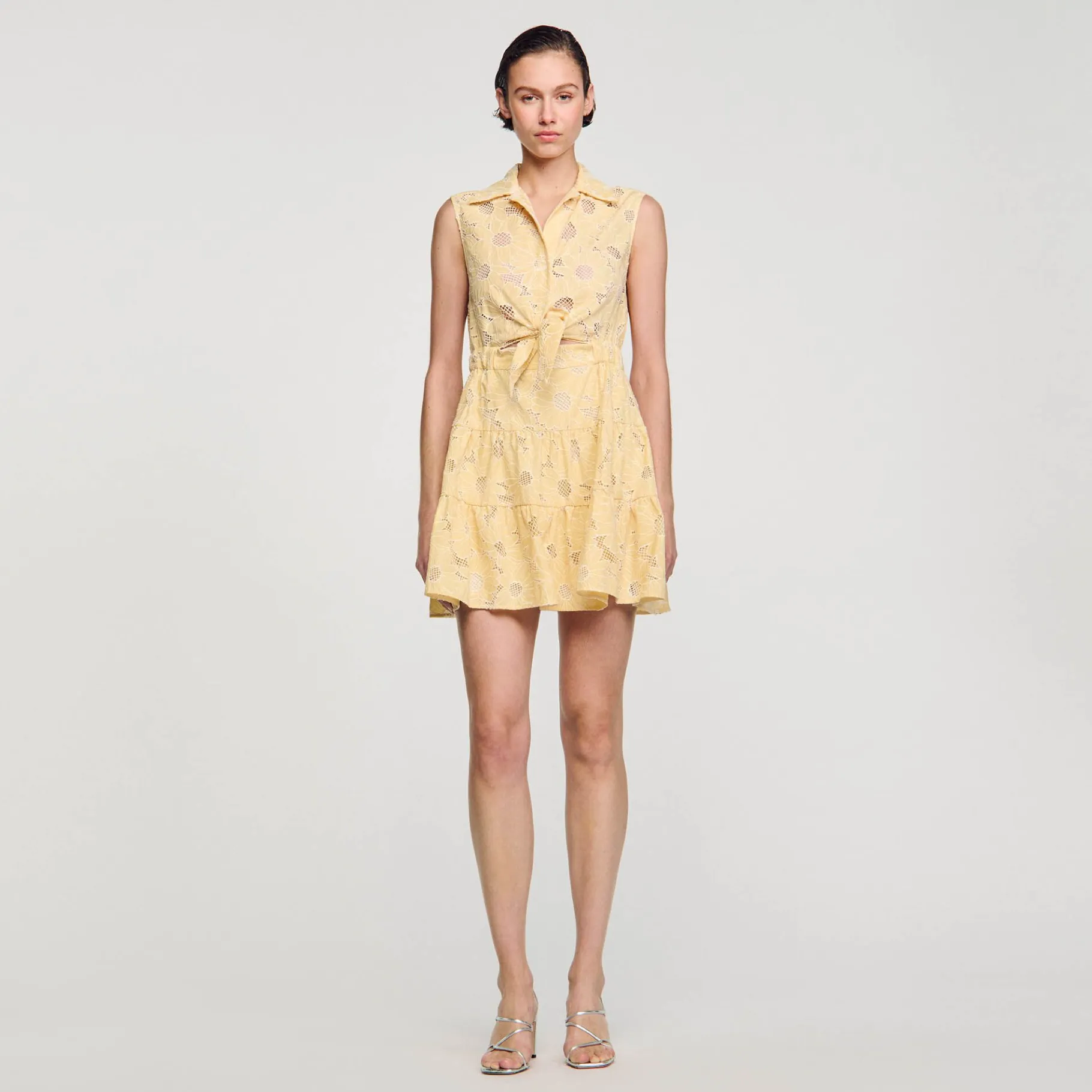 Sandro Paris Vestidos-Vestido Curto Bordado