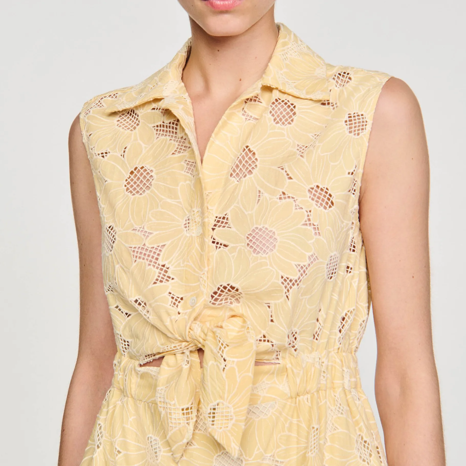 Sandro Paris Vestidos-Vestido Curto Bordado