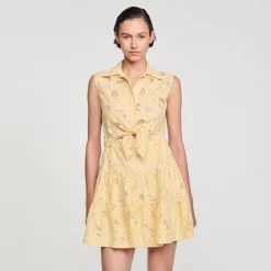 Sandro Paris Vestidos-Vestido Curto Bordado