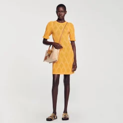Sandro Paris Vestidos-Vestido Curto De Malha