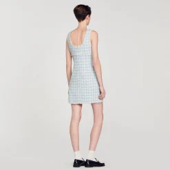Sandro Paris Vestidos-Vestido Curto De Tweed