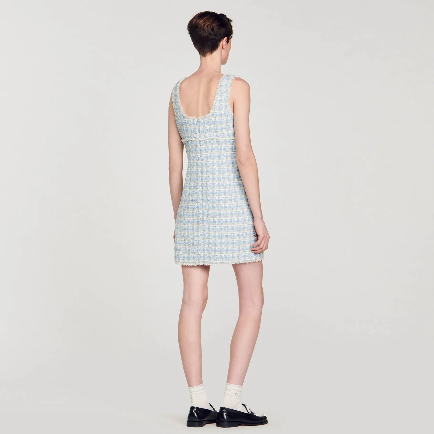 Sandro Paris Vestidos-Vestido Curto De Tweed