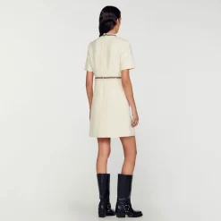 Sandro Paris Vestidos-Vestido Curto De Tweed
