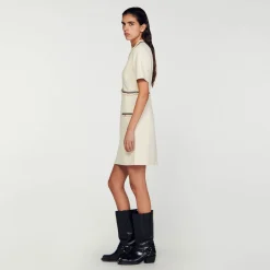 Sandro Paris Vestidos-Vestido Curto De Tweed