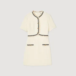 Sandro Paris Vestidos-Vestido Curto De Tweed