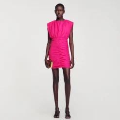 Sandro Paris Vestidos-Vestido Curto Drapeado