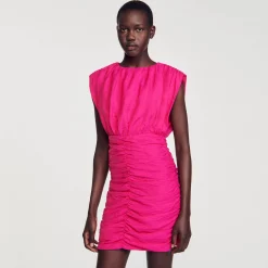 Sandro Paris Vestidos-Vestido Curto Drapeado
