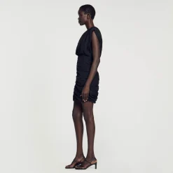Sandro Paris Vestidos-Vestido Curto Drapeado