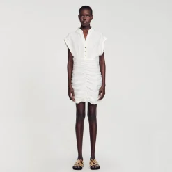 Sandro Paris Vestidos-Vestido Curto Drapeado