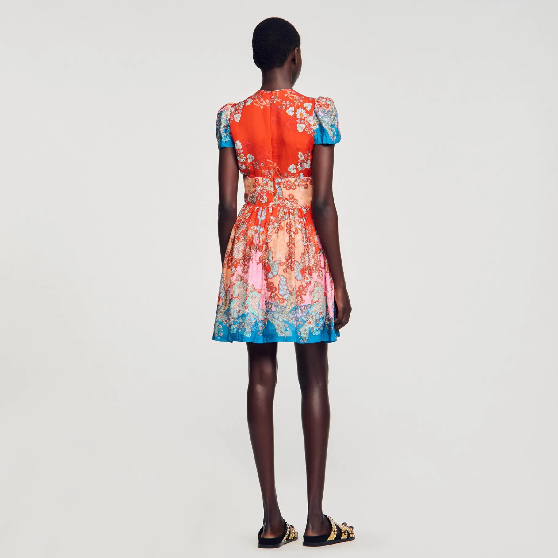 Sandro Paris Vestidos-Vestido Curto Estampado