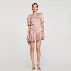 Sandro Paris Vestidos-Vestido Curto Estampado