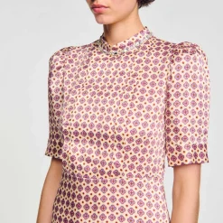 Sandro Paris Vestidos-Vestido Curto Estampado