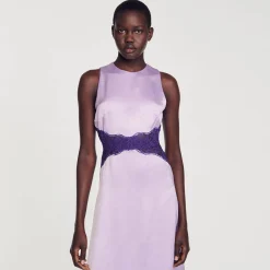 Sandro Paris Vestidos-Vestido De Cetim