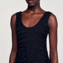 Sandro Paris Vestidos-Vestido De Croche