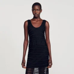 Sandro Paris Vestidos-Vestido De Croche