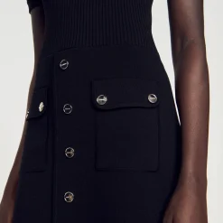 Sandro Paris Vestidos-Vestido De Malha