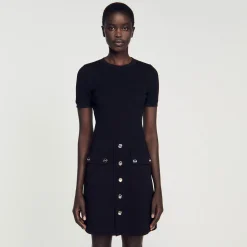 Sandro Paris Vestidos-Vestido De Malha