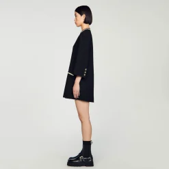 Sandro Paris Vestidos-Vestido De Tweed