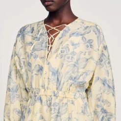 Sandro Paris Vestidos-Vestido Estampado De Flores