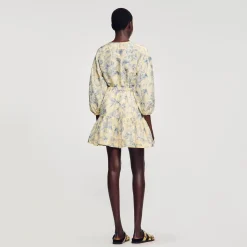Sandro Paris Vestidos-Vestido Estampado De Flores