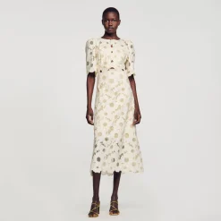 Sandro Paris Vestidos-Vestido Longo Bordado