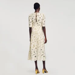 Sandro Paris Vestidos-Vestido Longo Bordado