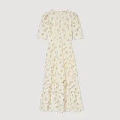 Sandro Paris Vestidos-Vestido Longo Bordado