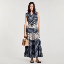 Sandro Paris Vestidos-Vestido Longo Com Estampa Paisley