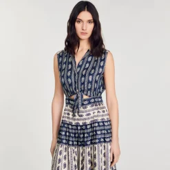 Sandro Paris Vestidos-Vestido Longo Com Estampa Paisley