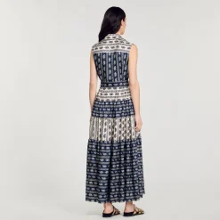 Sandro Paris Vestidos-Vestido Longo Com Estampa Paisley