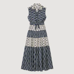 Sandro Paris Vestidos-Vestido Longo Com Estampa Paisley