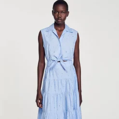 Sandro Paris Vestidos-Vestido Longo Com No E Strass