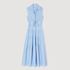 Sandro Paris Vestidos-Vestido Longo Com No E Strass