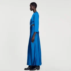 Sandro Paris Vestidos-Vestido Longo De Cetim