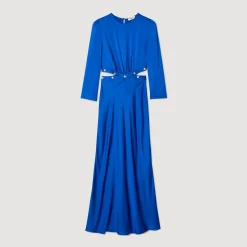 Sandro Paris Vestidos-Vestido Longo De Cetim