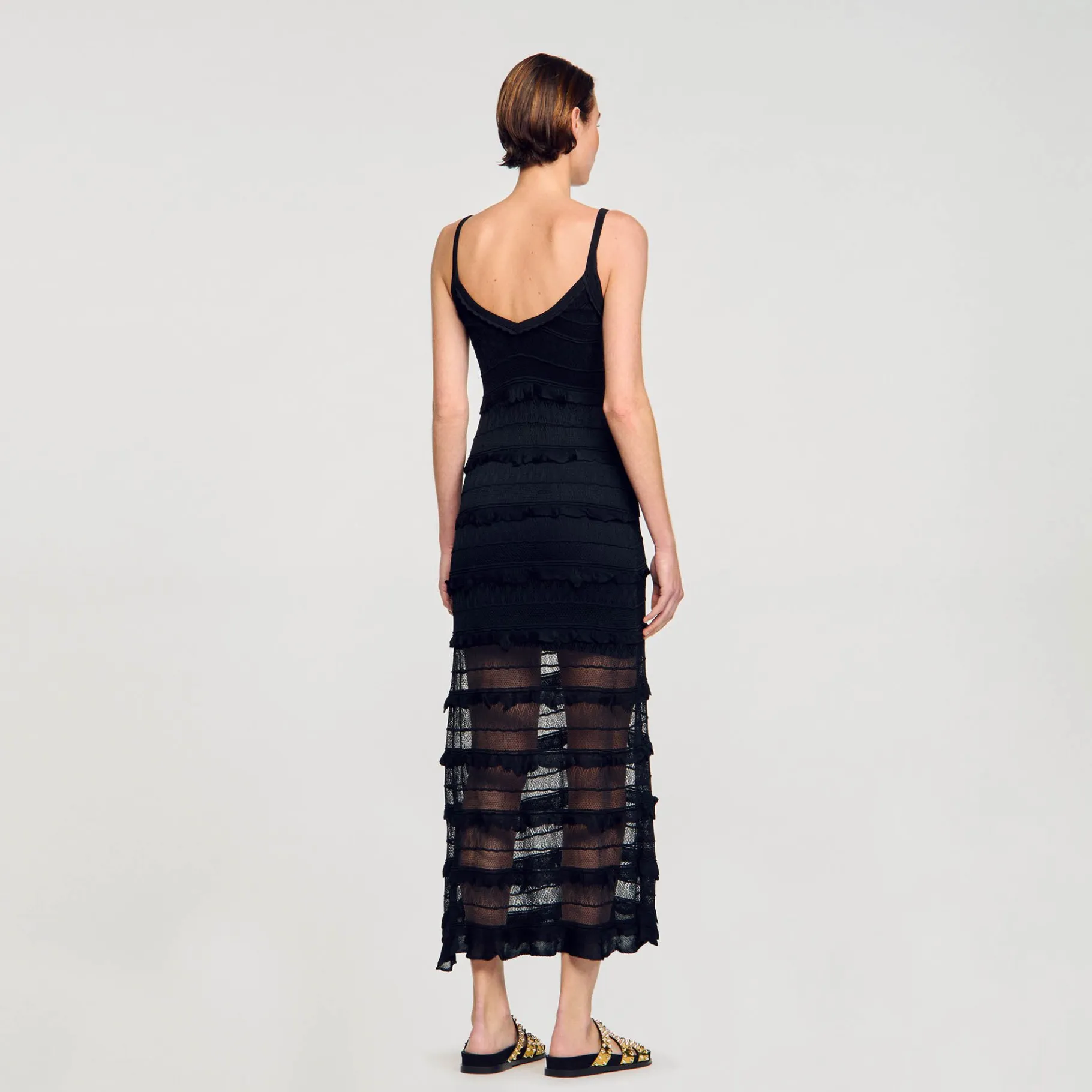 Sandro Paris Vestidos-Vestido Longo De Malha