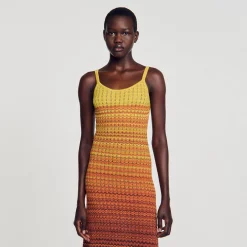 Sandro Paris Vestidos-Vestido Longo De Malha